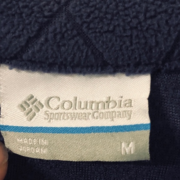 Columbia Blue Quilted 1/4 Zip Pullover - Picture 3 of 6